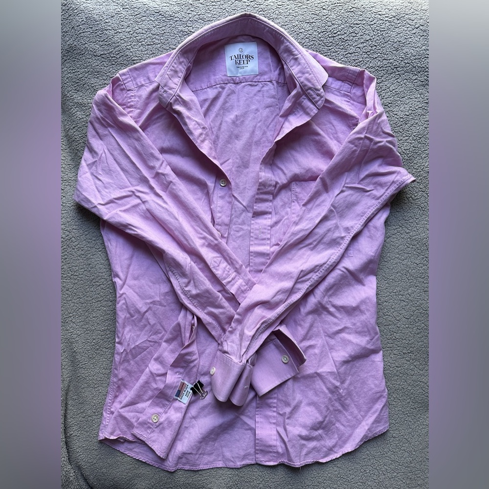 Tailors Keep SF small pink oxford hand made